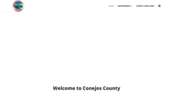 Desktop Screenshot of conejoscounty.org